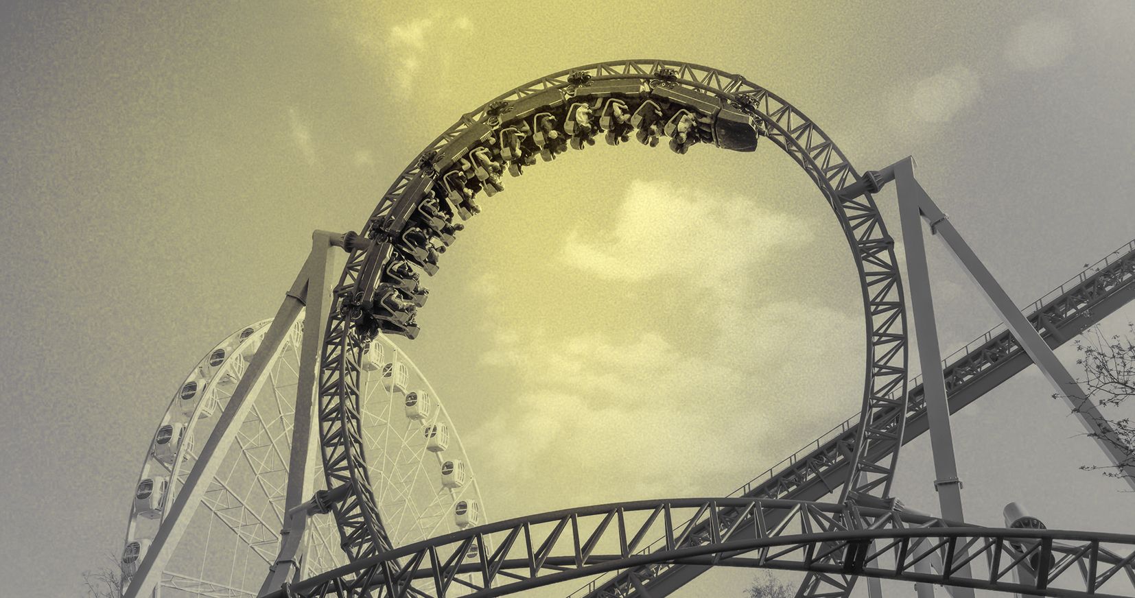 Roller coaster looping